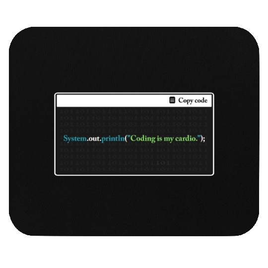 Coding Is My Cardio Funny Programming Computer Cod Mouse Pads
