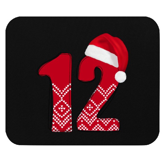 12th Wedding Anniversary Gifts - Number Twelve Mouse Pads