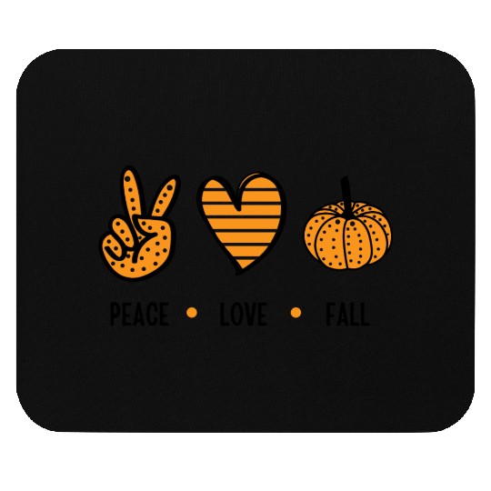 peace love fall Mouse Pads