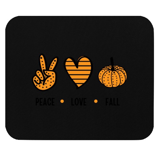 peace love fall Mouse Pads