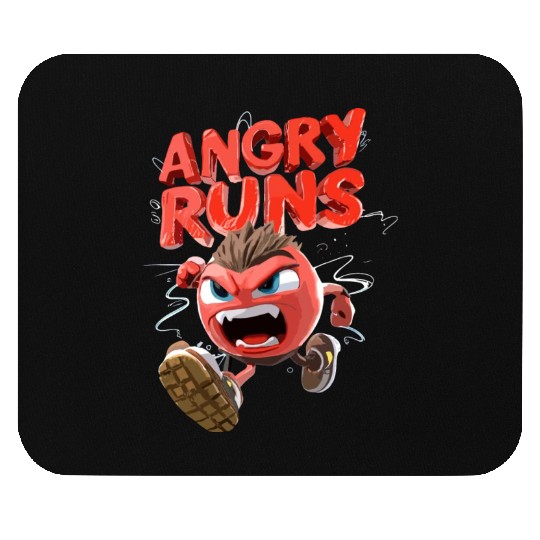 angry runs American football Mouse Pads