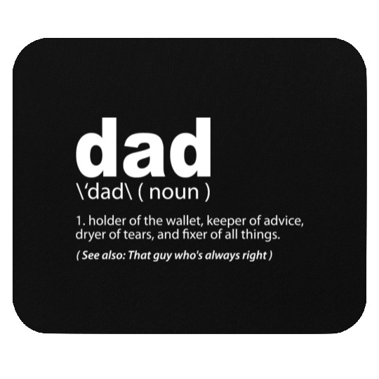 DAD Definition Funny Dad Gift Fathers Day Present Mouse Pads