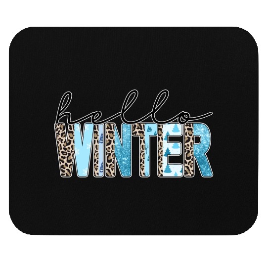 Hello Winter Mouse Pads