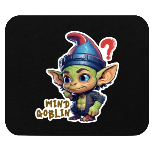 Funny Green Goblin Monster - Mind Goblin Deez Nuts Mouse Pads
