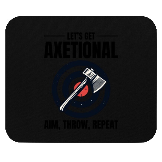 Axetional Axe Throwing Bullseye Aim Throw Repeat Mouse Pads