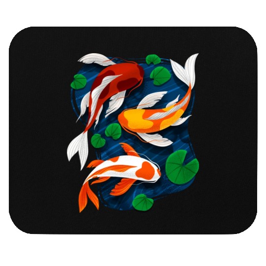 Koi Fish Lover Water Pond Animal Pet Asian Mouse Pads