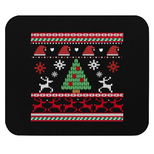 Winter Knitting Funny Holiday Mouse Pads
