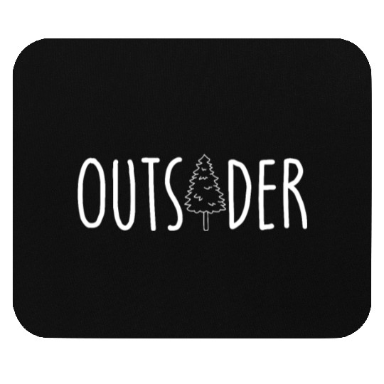 Outsider Camping Hiking Retro Mountains Camp Mouse Pads