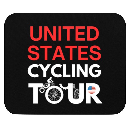 Cycling Tour - USA Design Mouse Pads