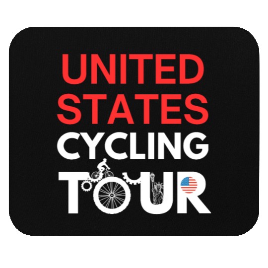 Cycling Tour - USA Design Mouse Pads