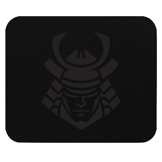Samurai Helmet Logo Katana Swordsman Mouse Pads