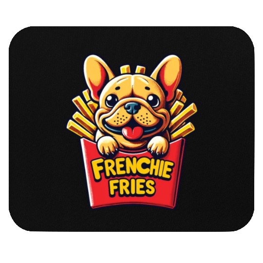 Frenchie Fries - Cute French Bulldog Fries Mouse Pads