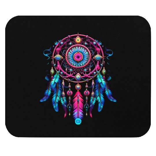 Neon Dreamcatcher Fantasy | Plastic Poppy™ Mouse Pads