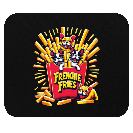 Frenchie Fries - Cute French Bulldog Fries Mouse Pads