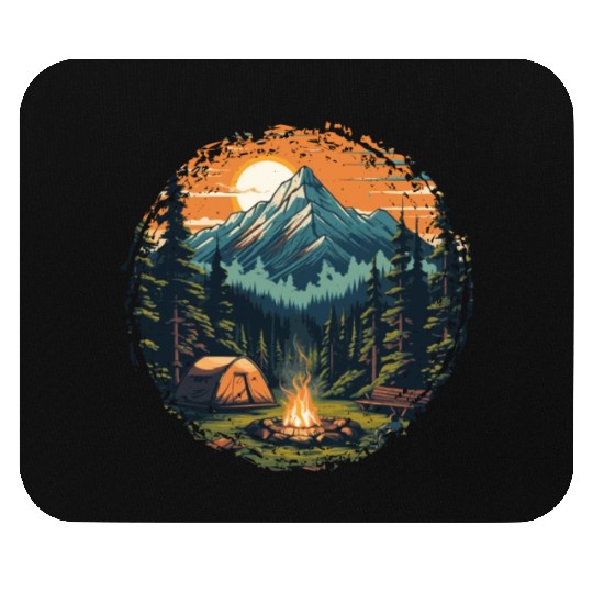 Forest nature trekking adventure Mouse Pads