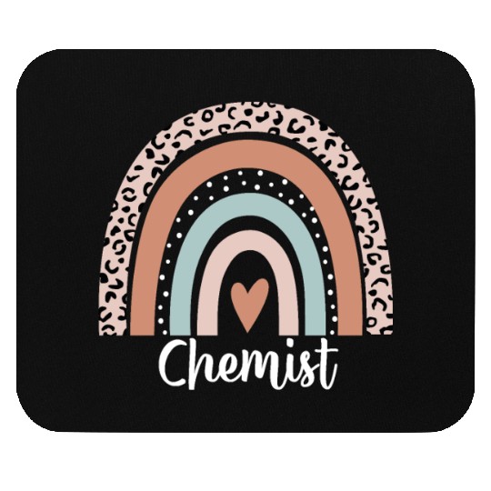 Chemist Rainbow Leopard Funny Chemist Appreciation Mouse Pads