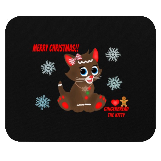 "Gingerbread" the Kitty (Snowflake Snuggliezz) Mouse Pads