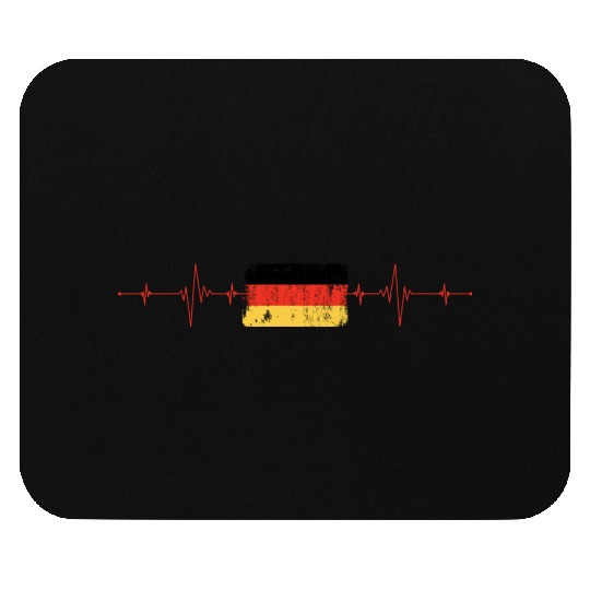 Germany Flag Heartbeat Mouse Pads