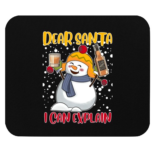 Snowman Dear Santa I can Explain Funny Mouse Pads