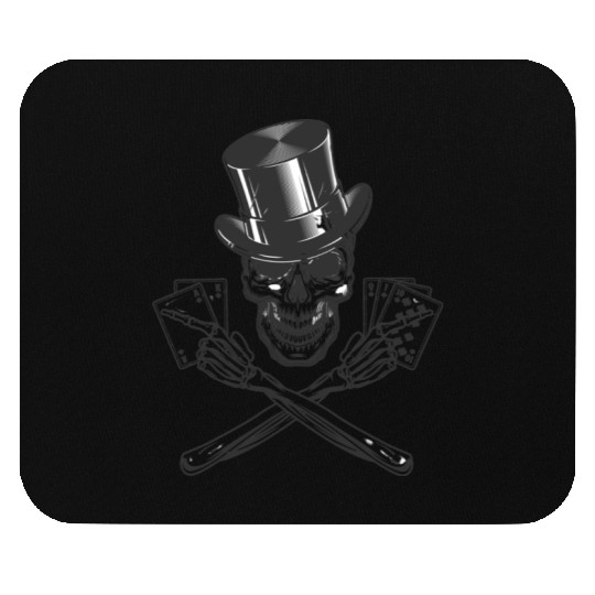 Cards Skull Mouse Pads