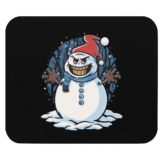 frosty snowman creepy Mouse Pads