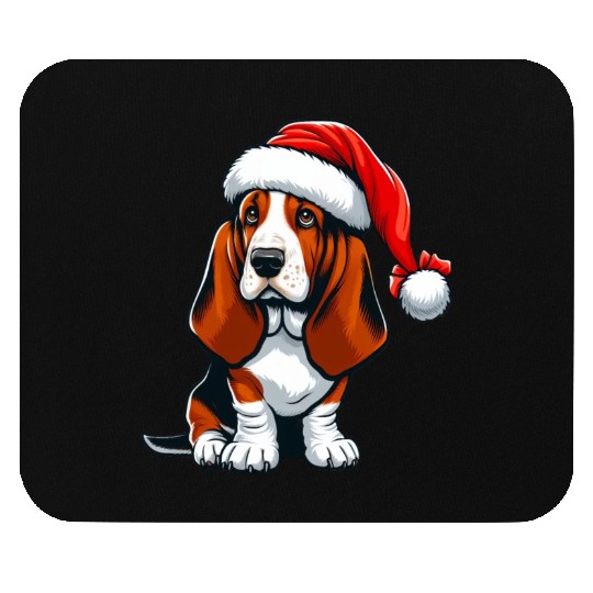 Basset Hound Xmas Gifts Mouse Pads