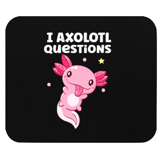 I Axolotl Questions Axolotl funny Axolotl Retro Mouse Pads