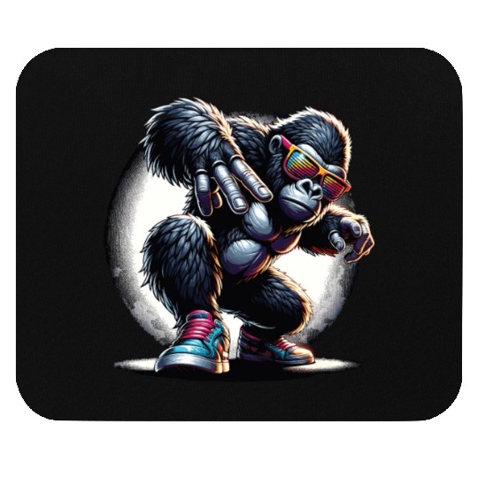 Gorilla With Sunglasses Mouse Pads