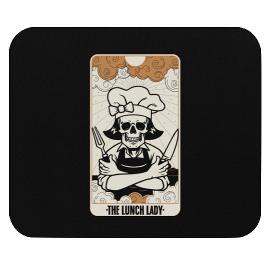 Funny Lunch Lady Tarot Card A Fortune Telling Mouse Pads