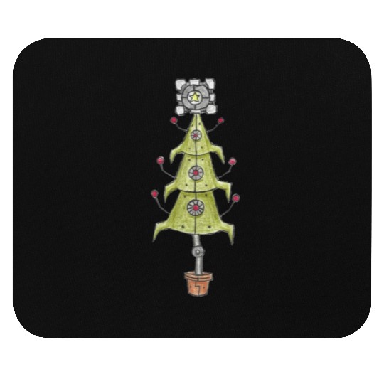Sci-Fi Alien Robot Christmas Tree Mouse Pads