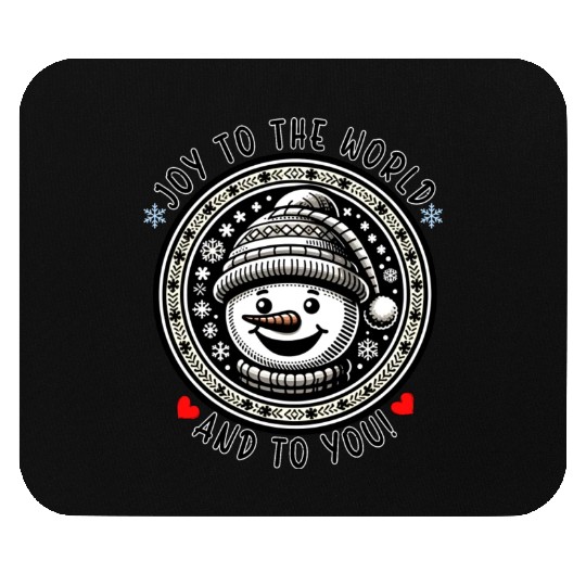 Family Christmas - Joy To The World And To You Mouse Pads