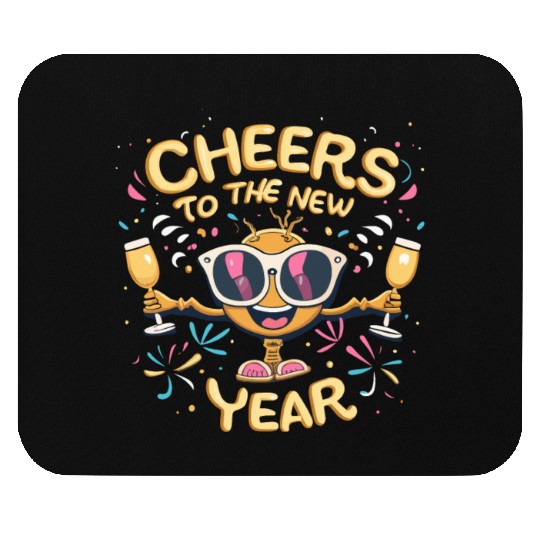 NYE Festive Cheers To The New Year Traditional Mouse Pads