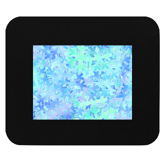 Crystal Snowflake Pattern Mouse Pads
