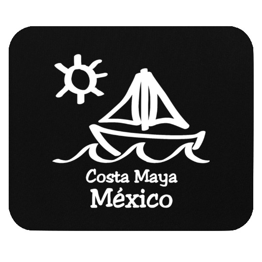 Costa Maya Mexico Sailboat Vacation Trip Beach Mouse Pads