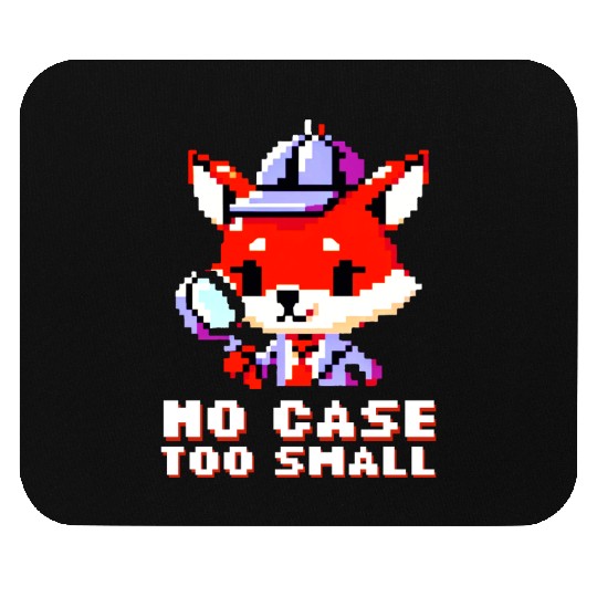 Pixel Fox Detective: Retro Mystery Art Mouse Pads