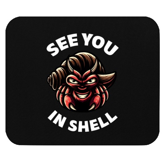 Sea Creature Seafood Shells Hermit Crab Lover Mouse Pads