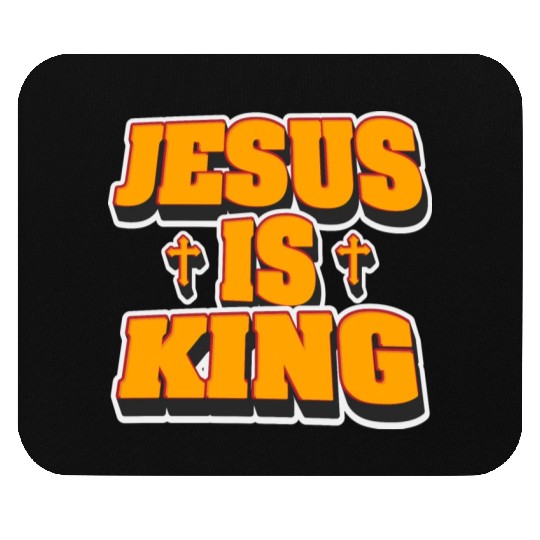 Jesus Is King Love Jesus Christian Christmas Mouse Pads