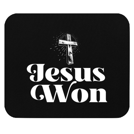 Religious Christian Jesus Won Jesus Holy Cross Mouse Pads