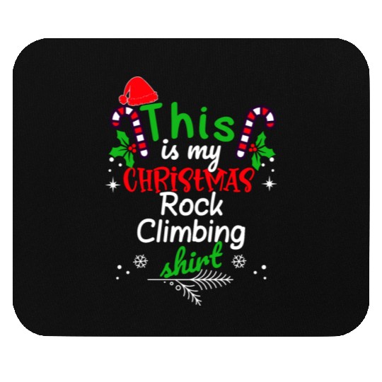 This is my Christmas Rock Climbing Mouse Pads