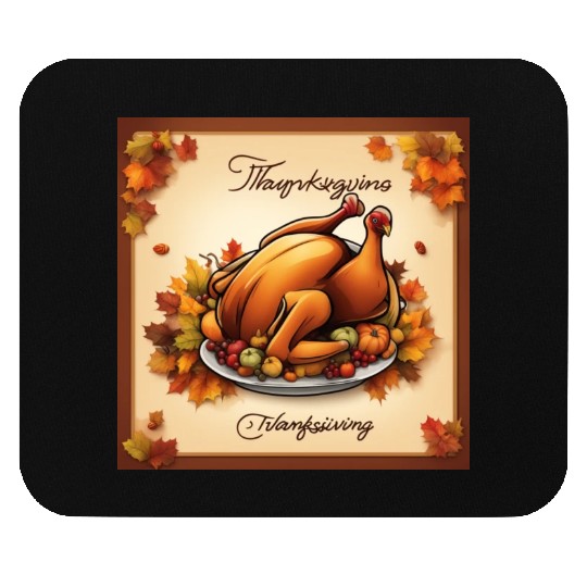 happy thanksgiving Mouse Pads
