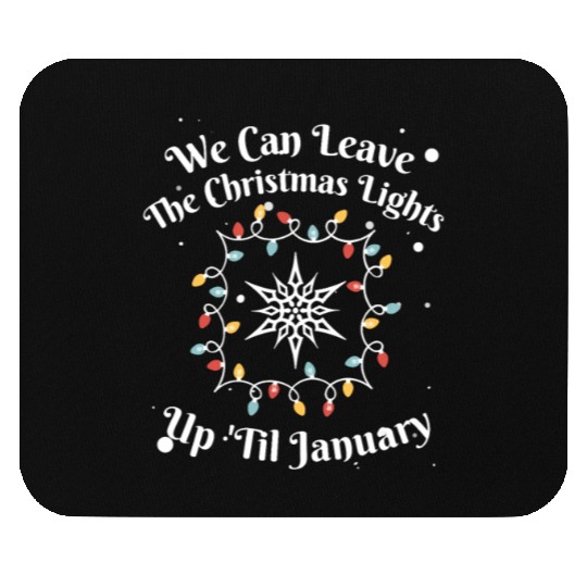 Holiday Cheer Christmas Light Message Mouse Pads