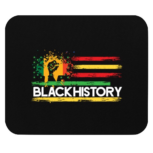 Black History Month BHM African Pride Fist Men Mouse Pads