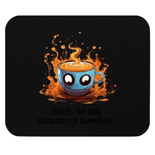 Coffee The Real Breakfast Of Champions Mouse Pads