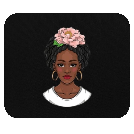 Black girl, black girl magic, African American Mouse Pads
