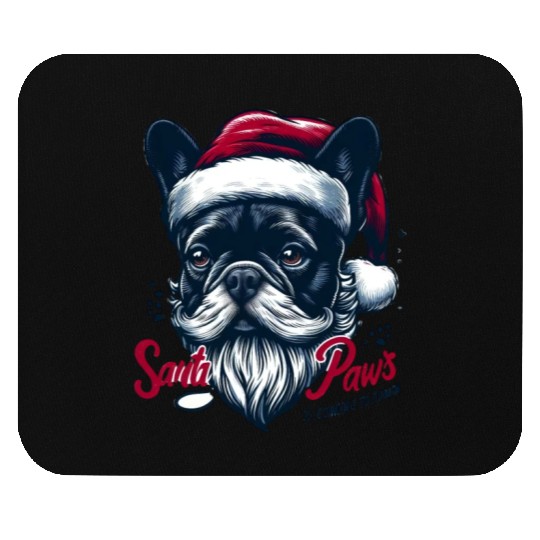 SANTA PAWS IS COMING TO TOWN Mouse Pads
