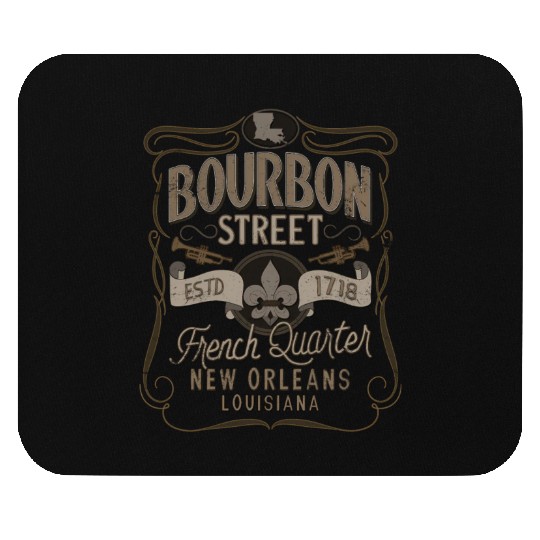Bourbon Street French Quer New Orleans Mouse Pads