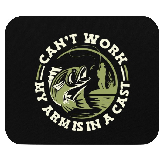 Can't Work My Arm Is In A Cast Deep Sea Boat Ice Mouse Pads