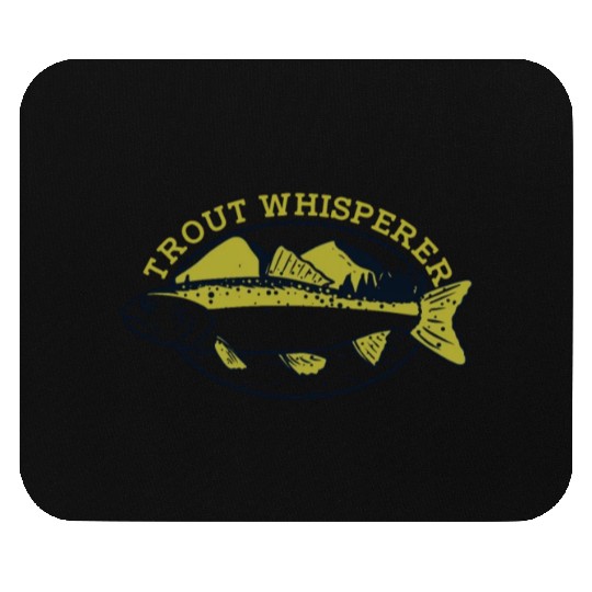 Trout Whisperer Boat Ice Fisherman Deep Sea Fly Mouse Pads