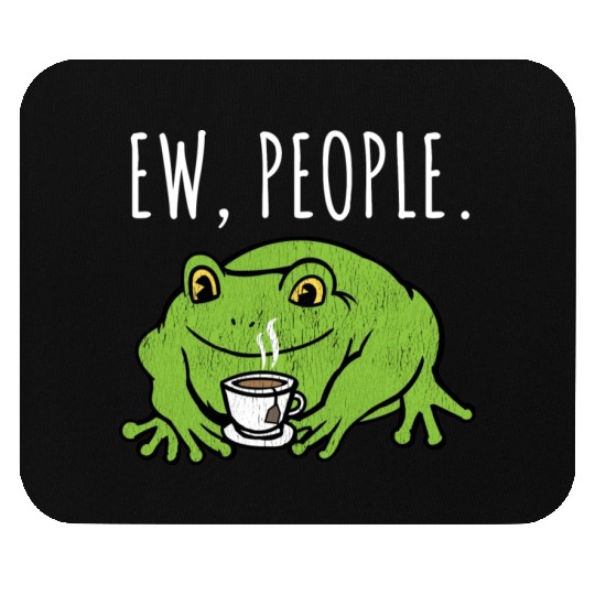 Ew People Cottagecore Frog With Tea Mouse Pads