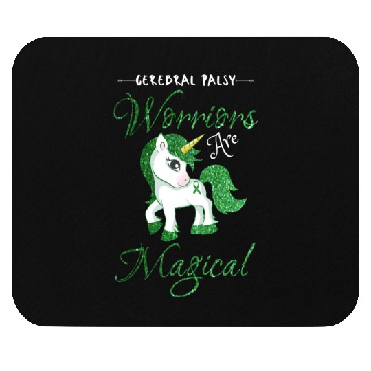 Cerebral Palsy Warriors Are Magical Cute Green Mouse Pads